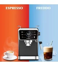 Rohnson R-98015 Hot & Cold Μηχανή Espresso 1350W Πίεσης 20bar Μαύρη