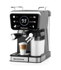 Rohnson Αυτόματη Μηχανή Espresso 1350W Πίεσης 20bar για Cappuccino Μαύρη R-98082 Rohnson Αυτόματη Μηχανή Espresso 1350W Πίεσης 20bar για Cappuccino Μαύρη R-98082