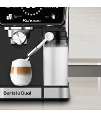 Rohnson Αυτόματη Μηχανή Espresso 1350W Πίεσης 20bar για Cappuccino Μαύρη R-98082 Rohnson Αυτόματη Μηχανή Espresso 1350W Πίεσης 20bar για Cappuccino Μαύρη R-98082