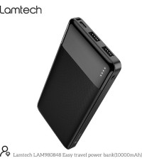 POWER BANK LAMTECH LAM 980848 10.000 Mah DUAL USB BLACK