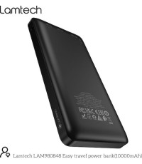 POWER BANK LAMTECH LAM 980848 10.000 Mah DUAL USB BLACK