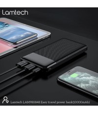 POWER BANK LAMTECH LAM 980848 10.000 Mah DUAL USB BLACK