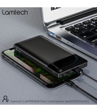 POWER BANK LAMTECH LAM 980848 10.000 Mah DUAL USB BLACK