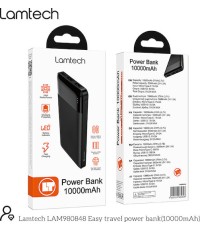 POWER BANK LAMTECH LAM 980848 10.000 Mah DUAL USB BLACK