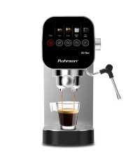 Rohnson Μηχανή Espresso 1360W Πίεσης 20bar Ασημί R-98100