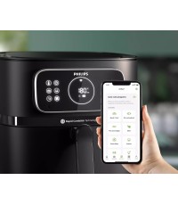 ΦΡΙΤΕΖΑ Philips HD 9876/90 Series 7000 ΠΟΛΥΜΑΓΕΙΡΑΣ  με Wi-Fi 8.3lt Μαύρο