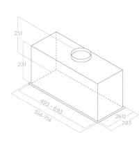 Elica Fold S IX/A/52 Μηχανισμός Απορρόφησης 52cm Inox
