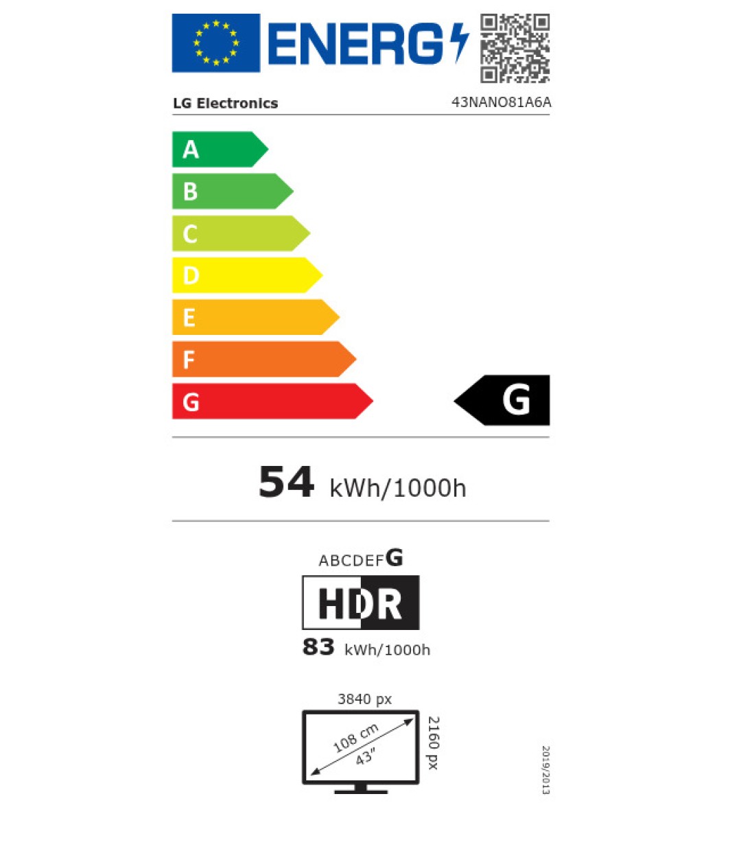 LG Smart Τηλεόραση 43" 4K UHD LED NanoCell AI NANO81 HDR (2025) 43NANO81A6A