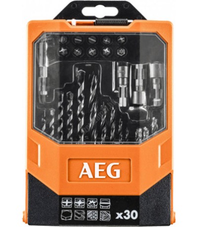 AEG Tools Σετ 30 Τρυπάνια για Δομικά Υλικά, Μέταλλο και Ξύλο AAKDD 30 AEG Tools Σετ 30 Τρυπάνια για Δομικά Υλικά, Μέταλλο και Ξύλο AAKDD 30