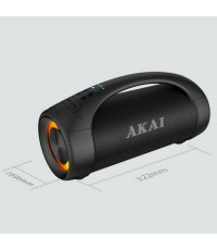 Akai ABTS-55 Ηχείο Bluetooth 50W με Ραδιόφωνο και Διάρκεια Μπαταρίας έως 3.8 ώρες Μαύρο