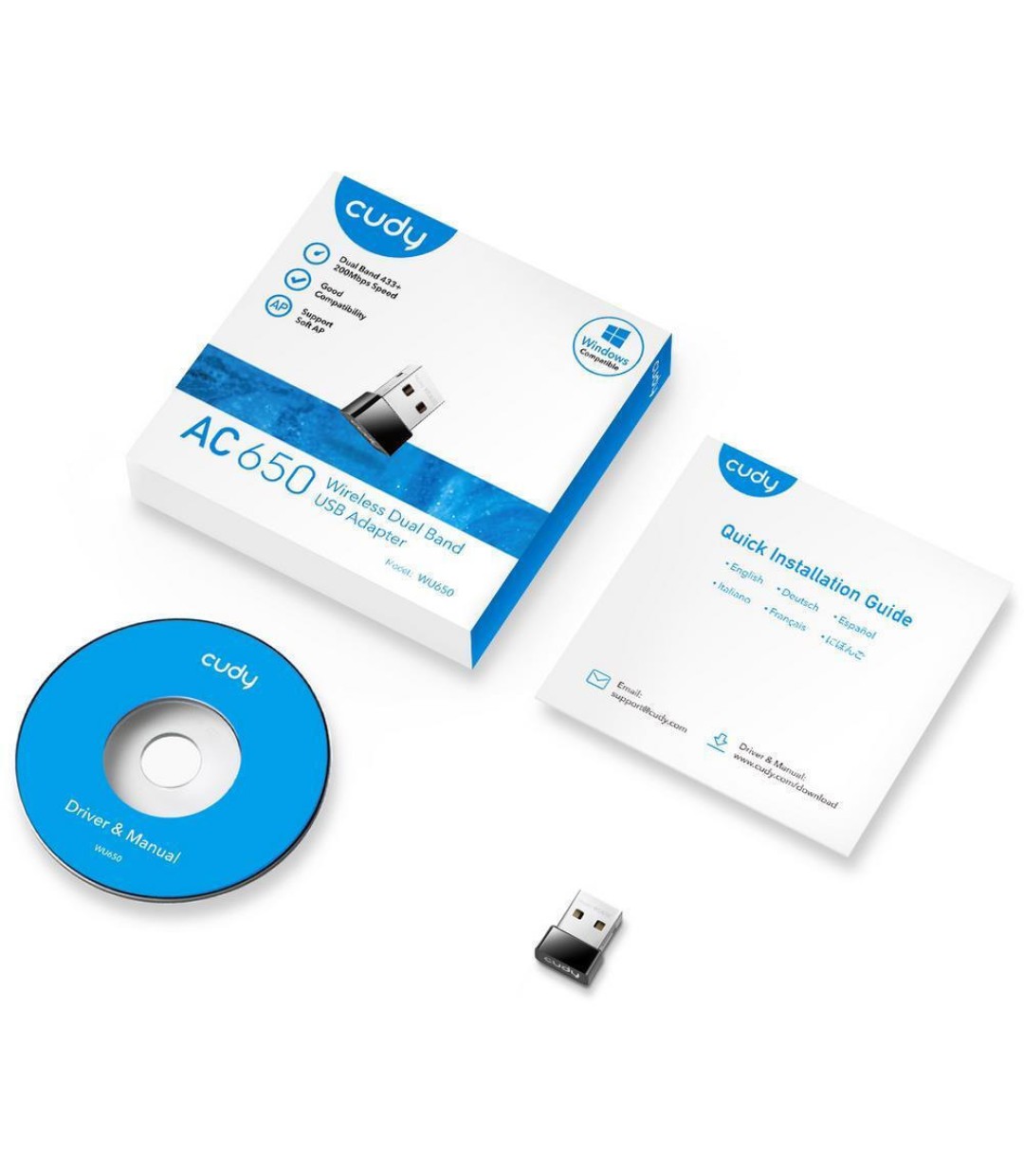 Cudy WU650 USB Αντάπτορας Δικτύου