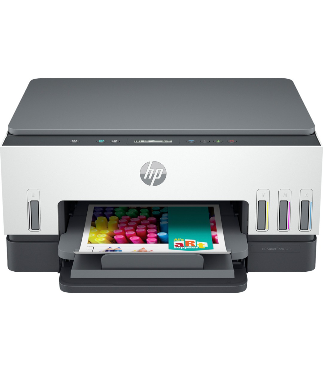 HP Smart Tank 670 All-in-One Έγχρωμο Πολυμηχάνημα Inkjet με WiFi και Mobile Print White