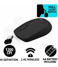 Alcatroz Silent Airmouse 3 Ασύρματο Ποντίκι Μαύρο