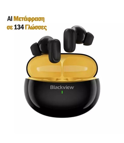 BlackView AirBuds 30 Bluetooth Handsfree Ακουστικά με Αντοχή στον Ιδρώτα και Θήκη Φόρτισης Μαύρα