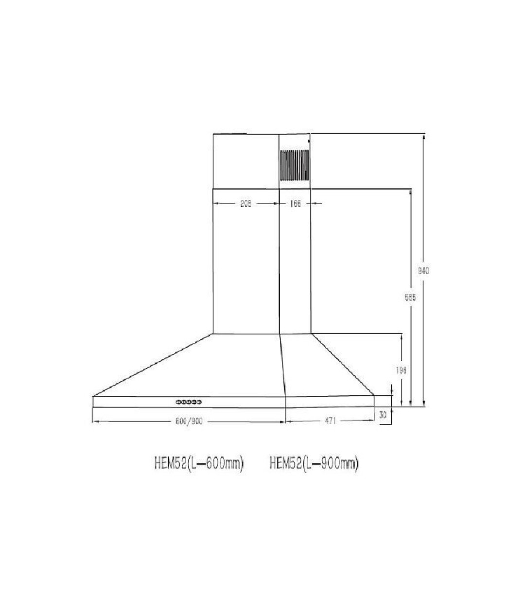 Davoline Airtechno Plus II Απορροφητήρας Καμινάδα 60cm Inox