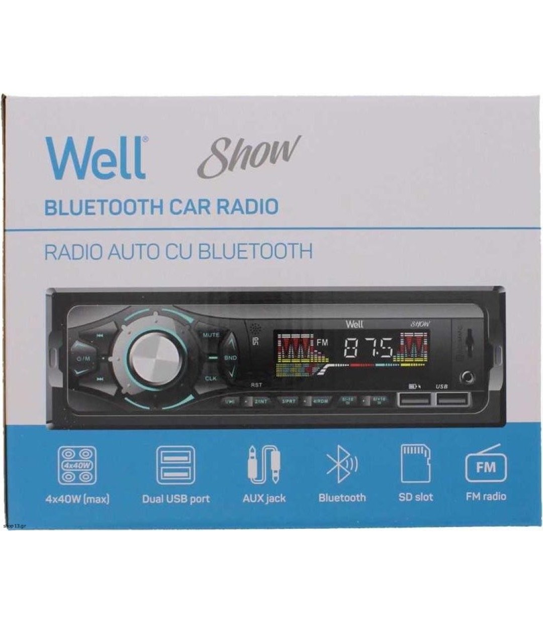 Well Ραδιόφωνο αυτοκινήτου με Bluetooth RADIO-CAR-AMIGO-WL Well Ραδιόφωνο αυτοκινήτου με Bluetooth RADIO-CAR-AMIGO-WL