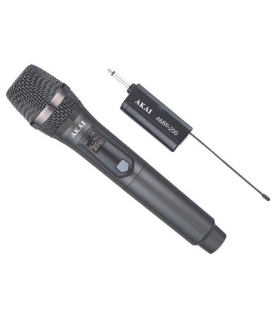 Akai AMW-200 Ασύρματο Δυναμικό Μικρόφωνο Χειρός για Φωνητικά