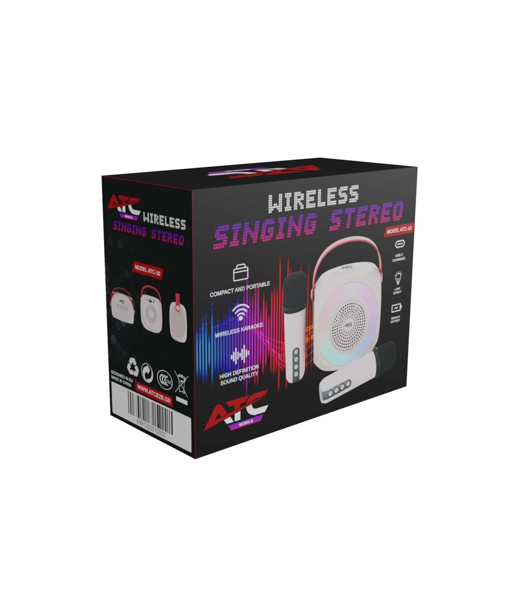 ATC ATC-10 Ηχείο ΦΟΡΗΤΟ WIRELESS KARAOKE BEIGE