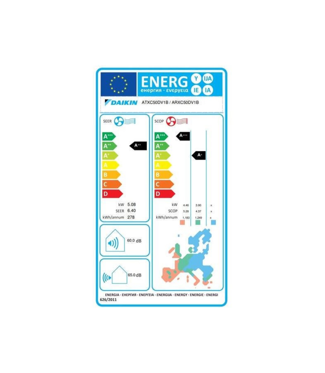 Daikin Siesta ATXC-D Κλιματιστικό Inverter 18000 BTU A++/A+