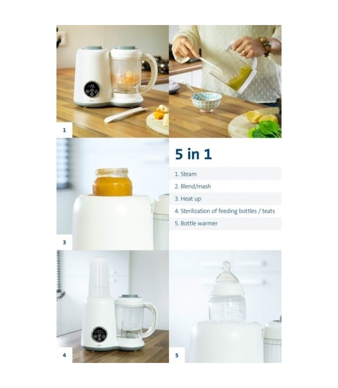 Alecto Βρεφικός Αποστειρωτής Μπιμπερό Ηλεκτρικός BFP66 5 σε 1