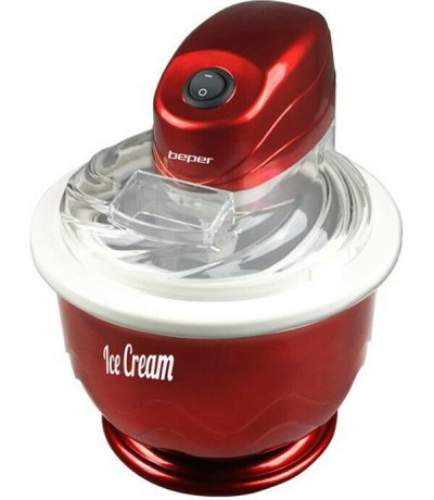 Beper Παγωτομηχανή BG-010Y 0.75lt Κόκκινη