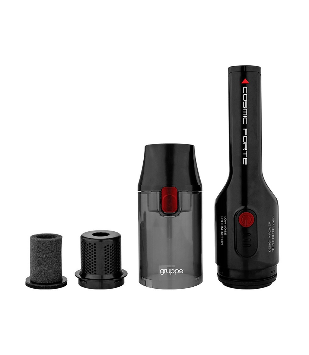 Gruppe BH 607 BLDC Cosmic Forte Επαναφορτιζόμενο Σκουπάκι Χειρός 11.1V Μαύρο