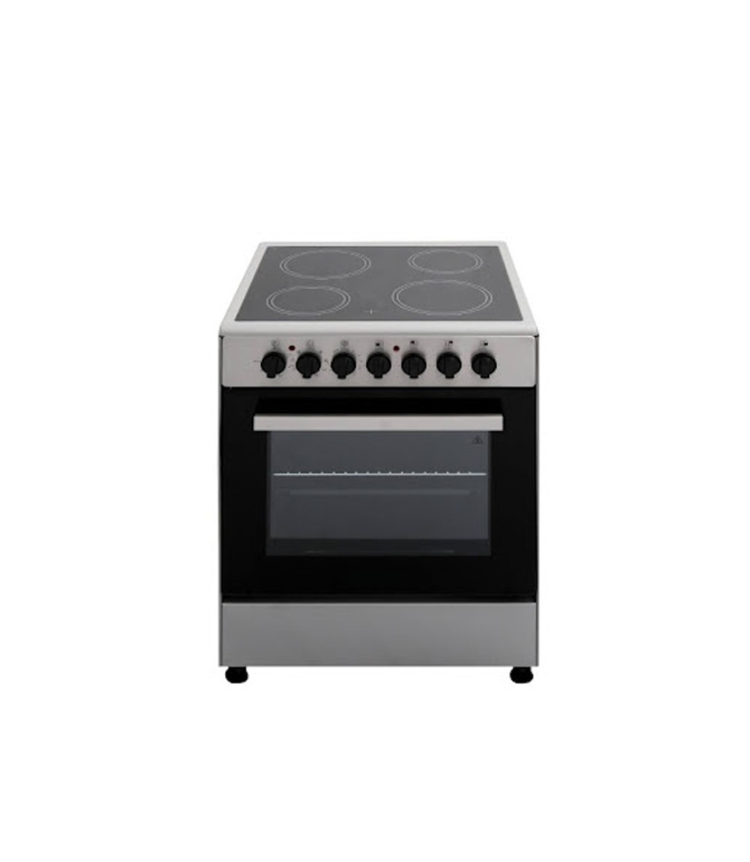 Robin BN-652 Κουζίνα 65lt με Κεραμικές Εστίες Π60εκ. Inox ΜΑΥΡΗ