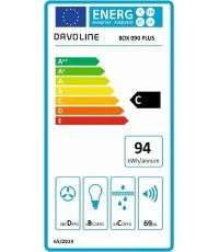 Davoline Box Plus Απορροφητήρας Καμινάδα 90cm Inox