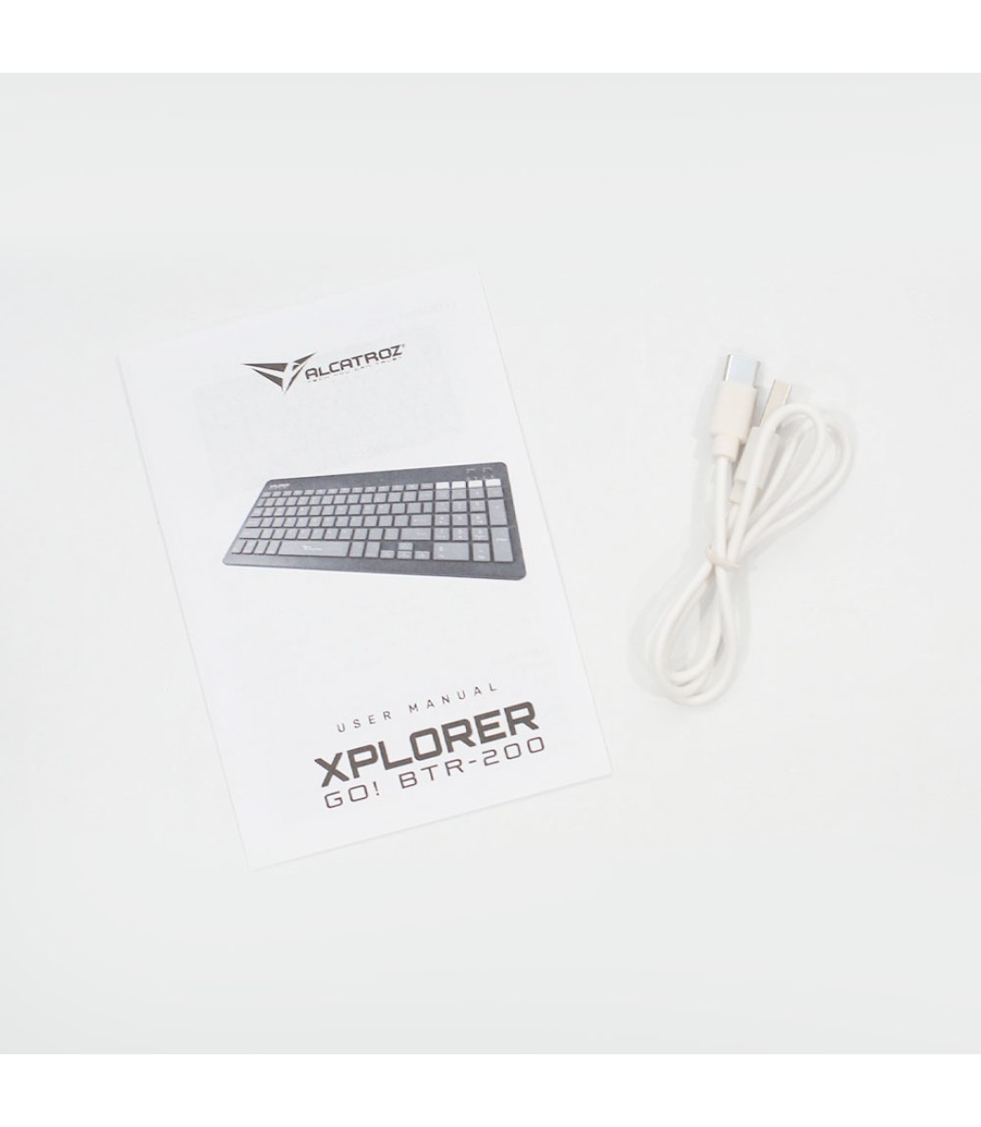 Alcatroz XPLORER GO BTR 200 ! Ασύρματο Bluetooth Πληκτρολόγιο για Tablet Αγγλικό US Mist