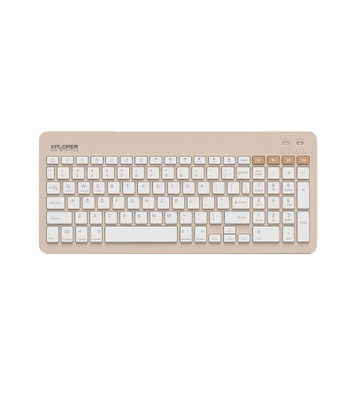 Alcatroz XPLORER GO BTR 200 ! Ασύρματο Bluetooth Πληκτρολόγιο για Tablet Αγγλικό US Sand