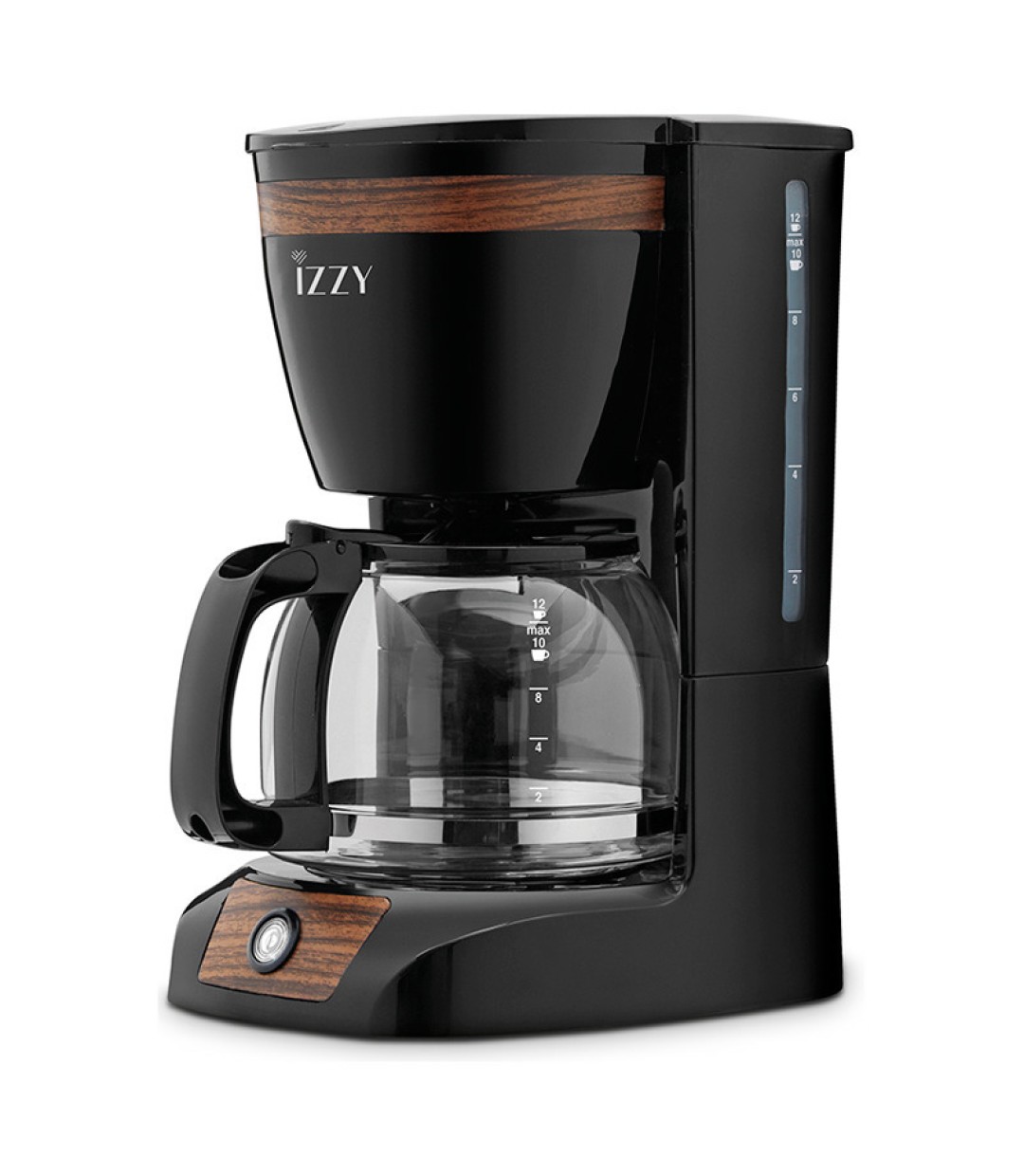 Izzy C108S Καφετιέρα Φίλτρου 950W Wooden Black