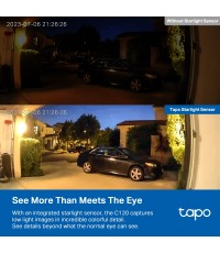 TP-Link Tapo C120 V1 IP Κάμερα Ασφαλείας Αδιάβροχη