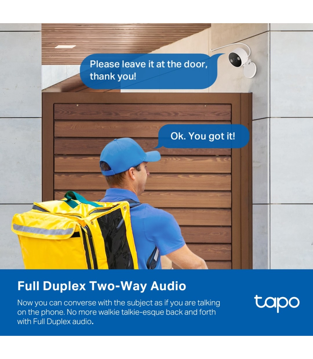 TP-Link Tapo C120 V1 IP Κάμερα Ασφαλείας Αδιάβροχη