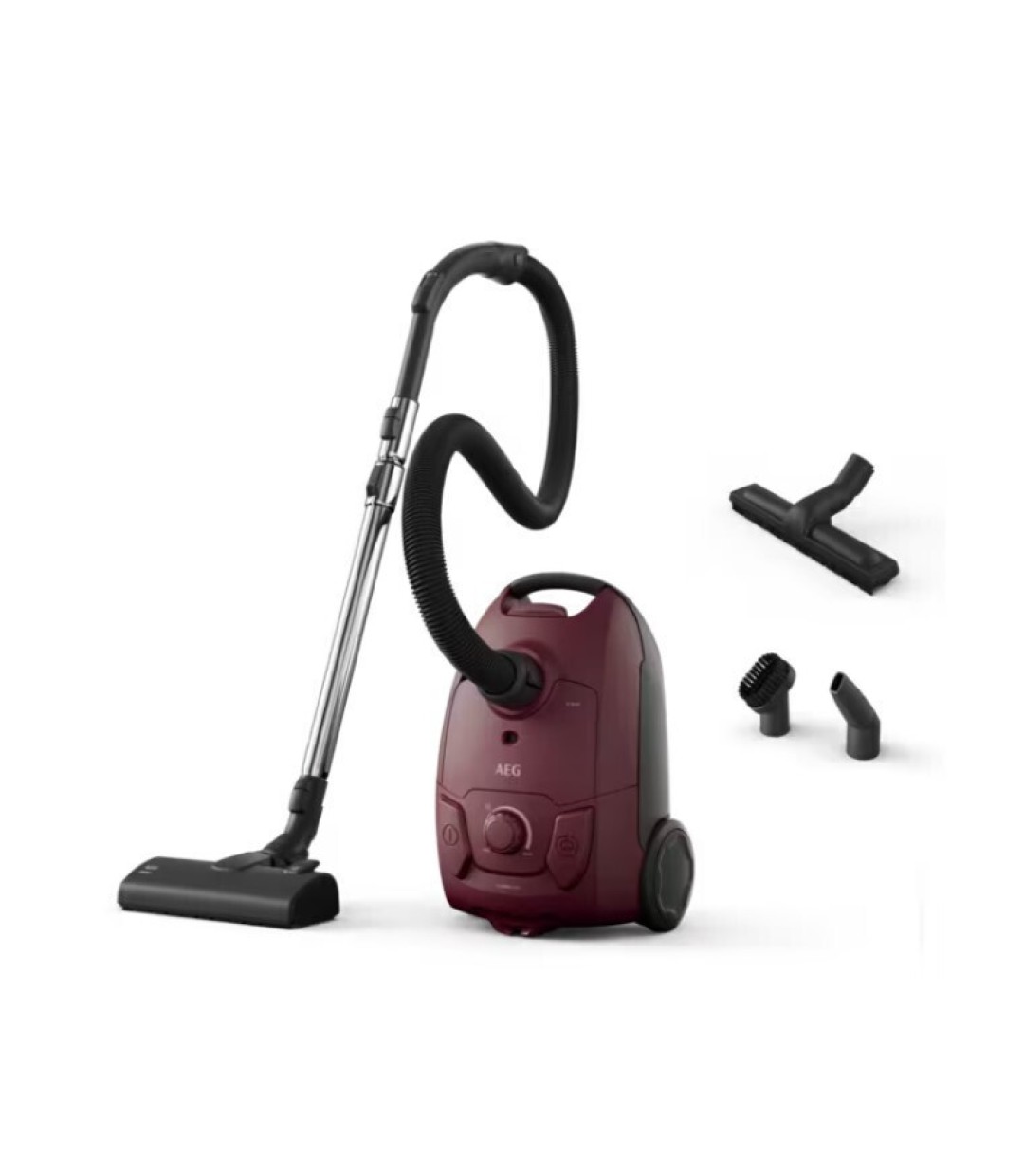 AEG AB51C2DR Ηλεκτρική Σκούπα 650W με Σακούλα 3lt Μπορντό