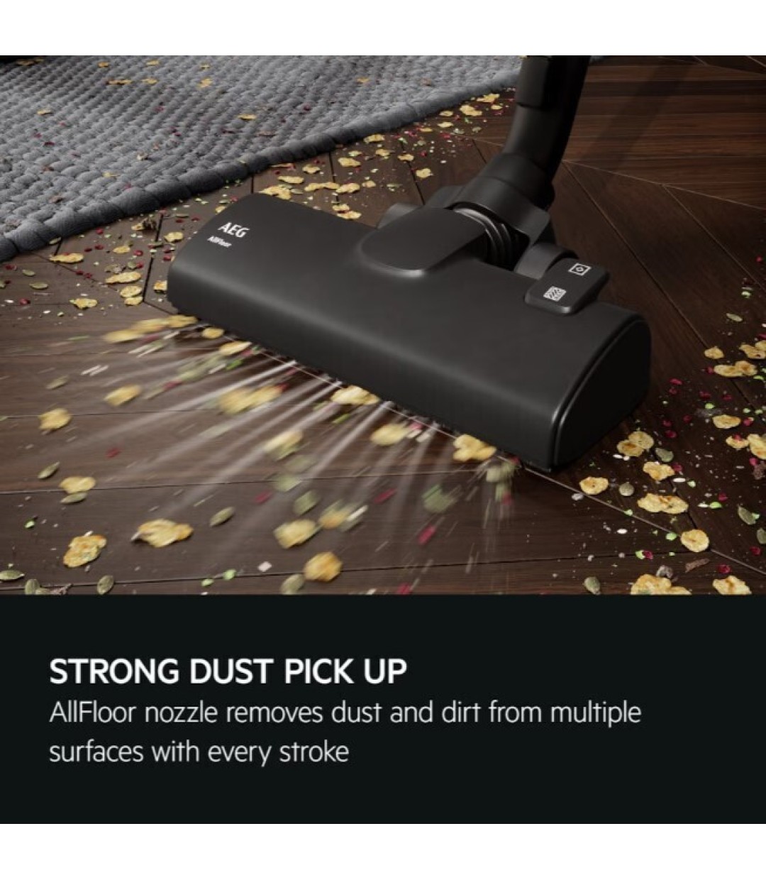 AEG AB51C2DR Ηλεκτρική Σκούπα 650W με Σακούλα 3lt Μπορντό