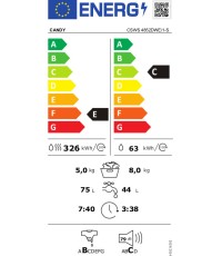 Candy CSWS 4852DWE/1-S Πλυντήριο-Στεγνωτήριο Ρούχων 8kg/5kg Ατμού 1400 Στροφές