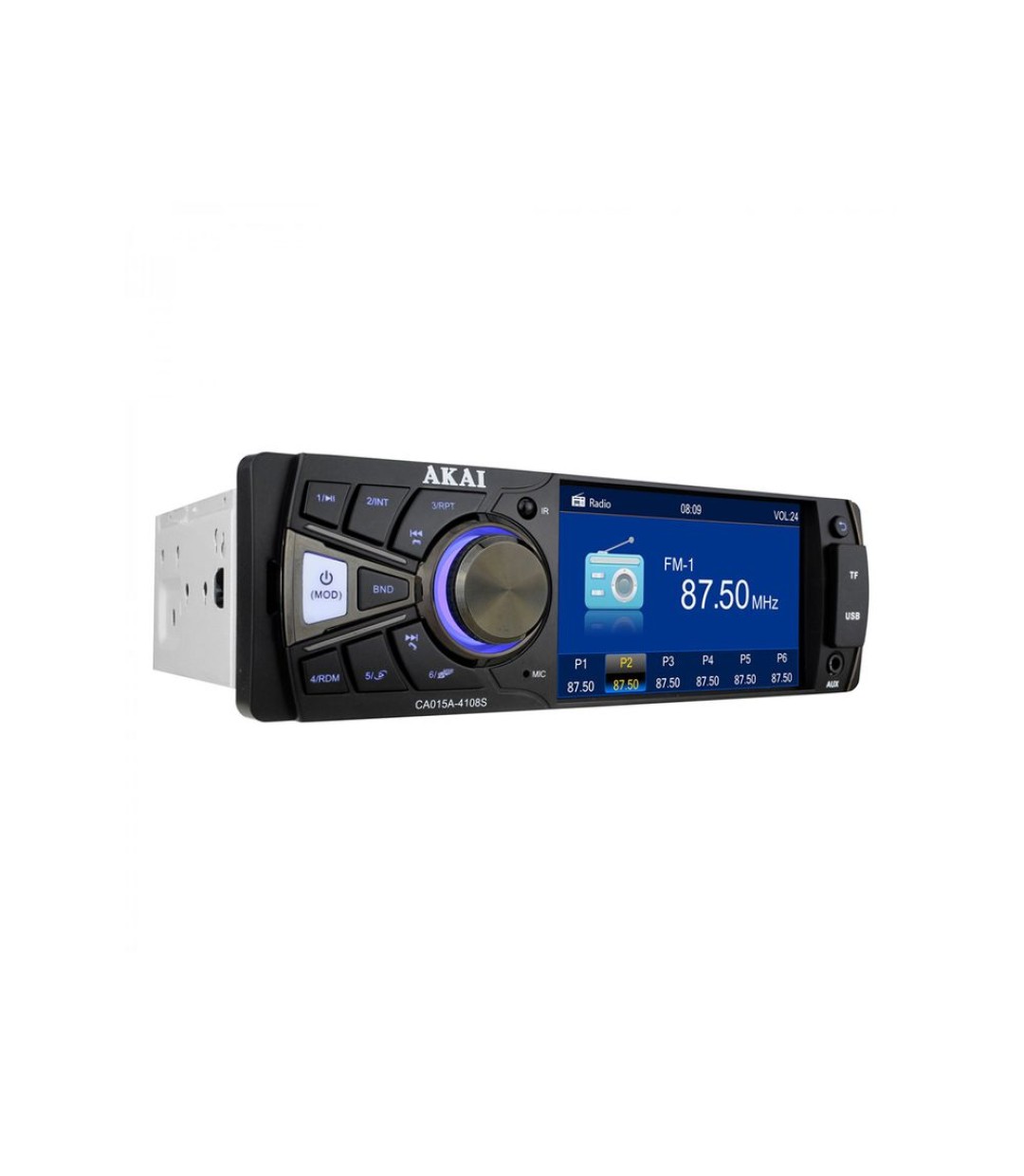 Ραδ/cd ΑΥΤΟΚΙ. AKAI CA 015-A4108 S MULTIMEDIA 1-DIN4 USB/AUX/TF CARD