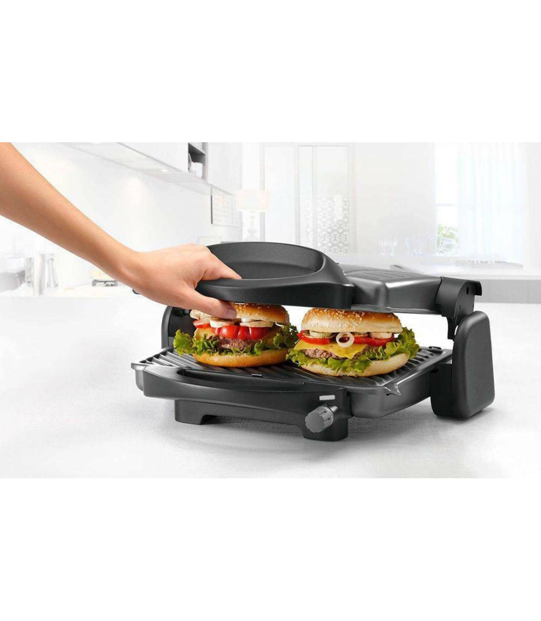De'Longhi CG196.BK Τοστιέρα Γκριλιέρα με Αποσπώμενες Πλάκες 1600W Μαύρη