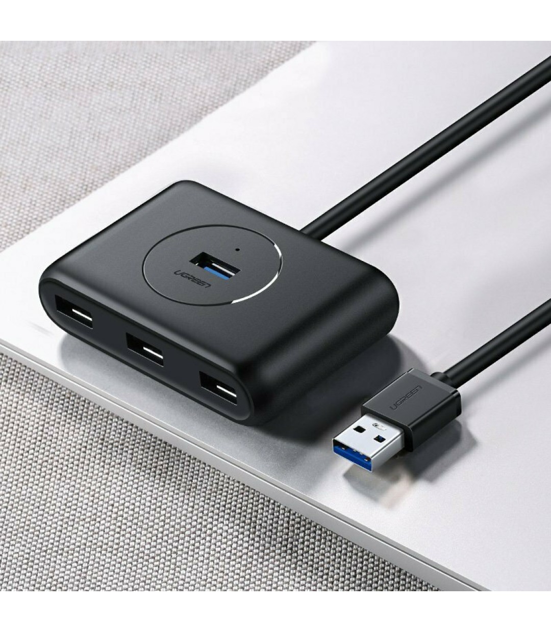Ugreen CR113 USB 3.0 Hub 4 Θυρών με σύνδεση USB-A και Εξωτερική Παροχή Ρεύματος
