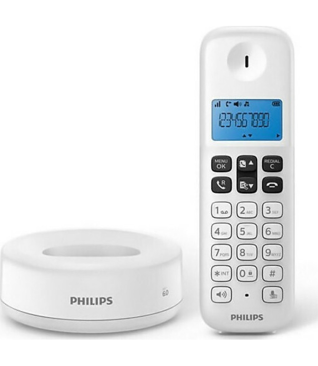 Philips D161 Ασύρματο Τηλέφωνο με Aνοιχτή Aκρόαση Λευκο Philips D161 Ασύρματο Τηλέφωνο με Aνοιχτή Aκρόαση Λευκο