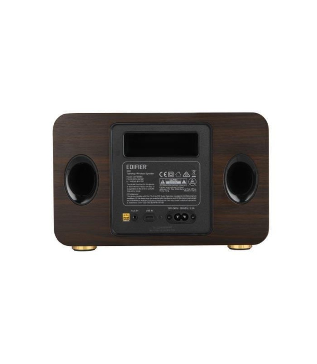 Edifier D32 Ηχείο Bluetooth 60W με Διάρκεια Μπαταρίας έως 12 ώρες Black Walnut