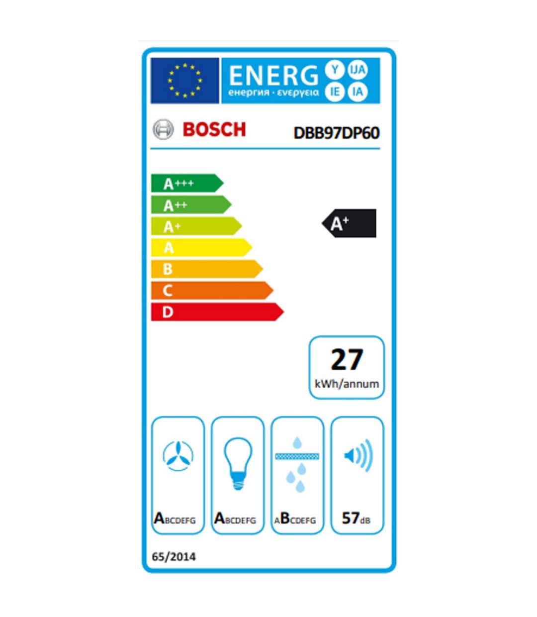  Bosch Μηχανισμός Απορρόφησης 90cm Μαύρος με Wi-Fi Κωδικός: DBB97DP60