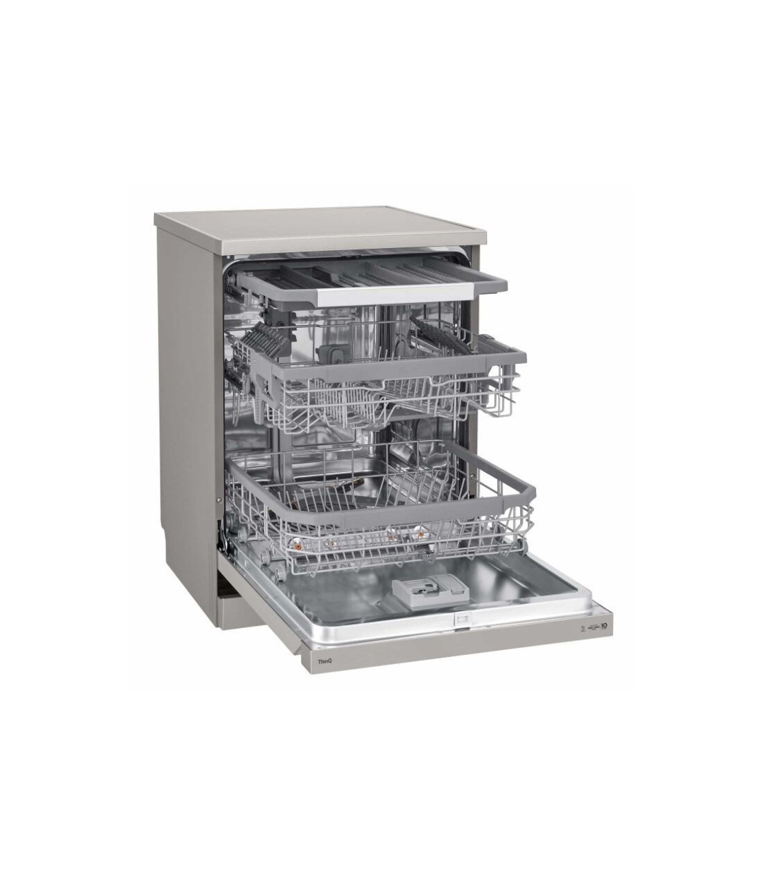 LG DF 365 FPS APZQEMS Ελεύθερο Πλυντήριο Πιάτων με Wi-Fi για 14 Σερβίτσια QuadWash Π60xY85εκ. Inox