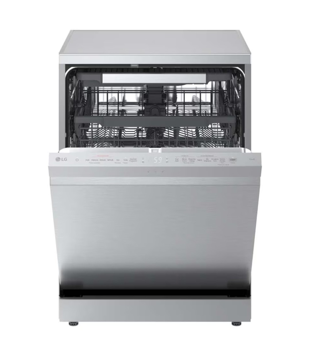 LG DF 375 HVS.APYQEHS Εντοιχιζόμενο Πλυντήριο Πιάτων με Wi-Fi για 14 Σερβίτσια Π60xY85εκ. INOX