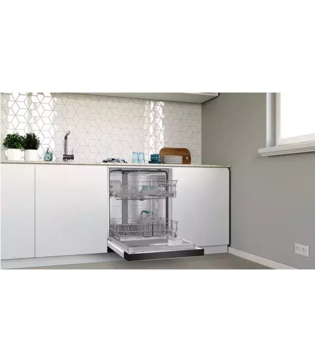 Pitsos DIF 60 I 01 Εντοιχιζόμενο Πλυντήριο Πιάτων με Wi-Fi για 12 Σερβίτσια Π59.8xY81.5εκ. Inox