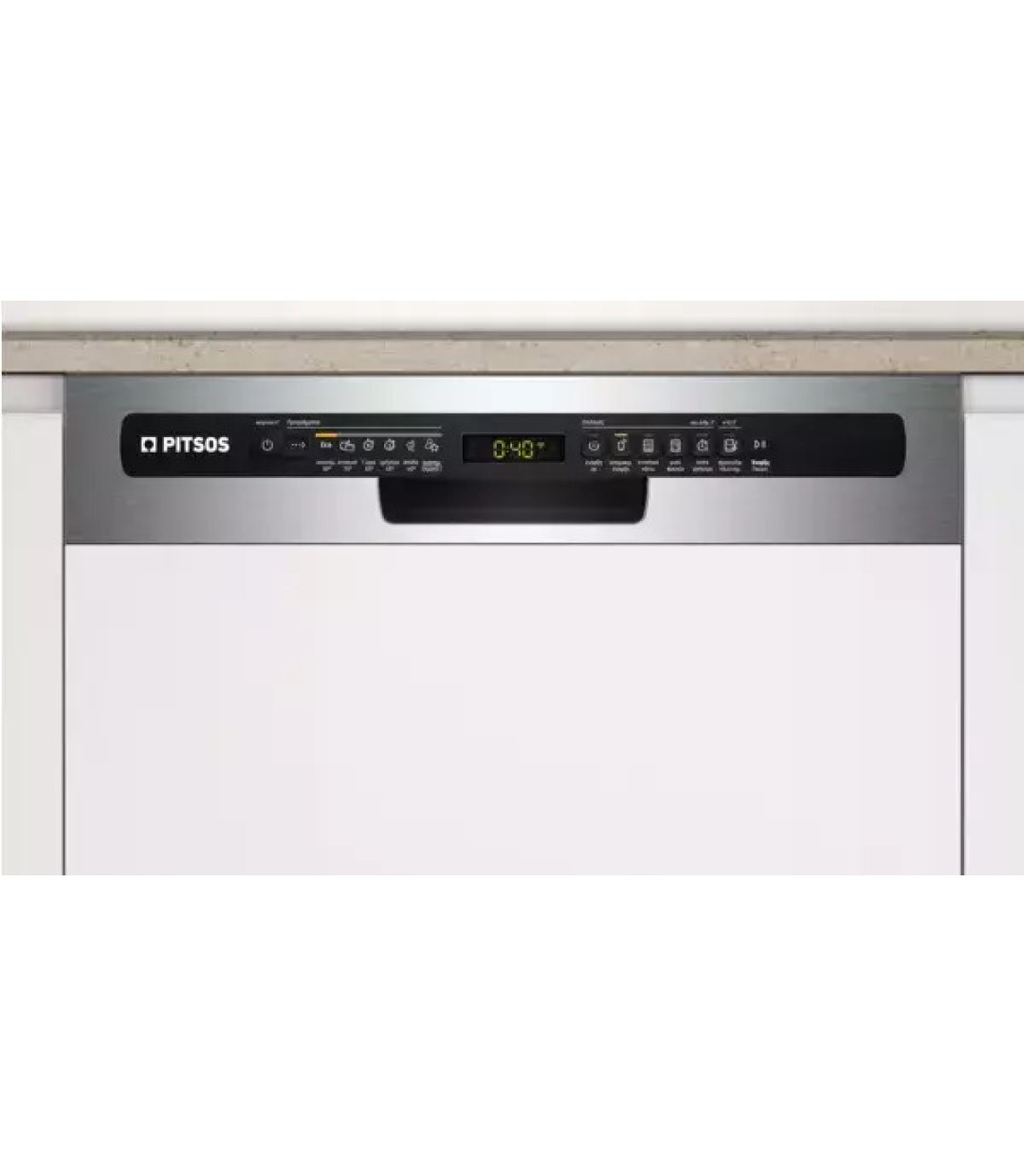 Pitsos DIF 60 I 01 Εντοιχιζόμενο Πλυντήριο Πιάτων με Wi-Fi για 12 Σερβίτσια Π59.8xY81.5εκ. Inox