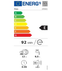 Pitsos DIF 60 I 01 Εντοιχιζόμενο Πλυντήριο Πιάτων με Wi-Fi για 12 Σερβίτσια Π59.8xY81.5εκ. Inox