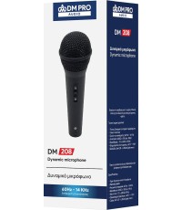 DM Pro DM-208 Δυναμικό Μικρόφωνο 6.35mm Χειρός