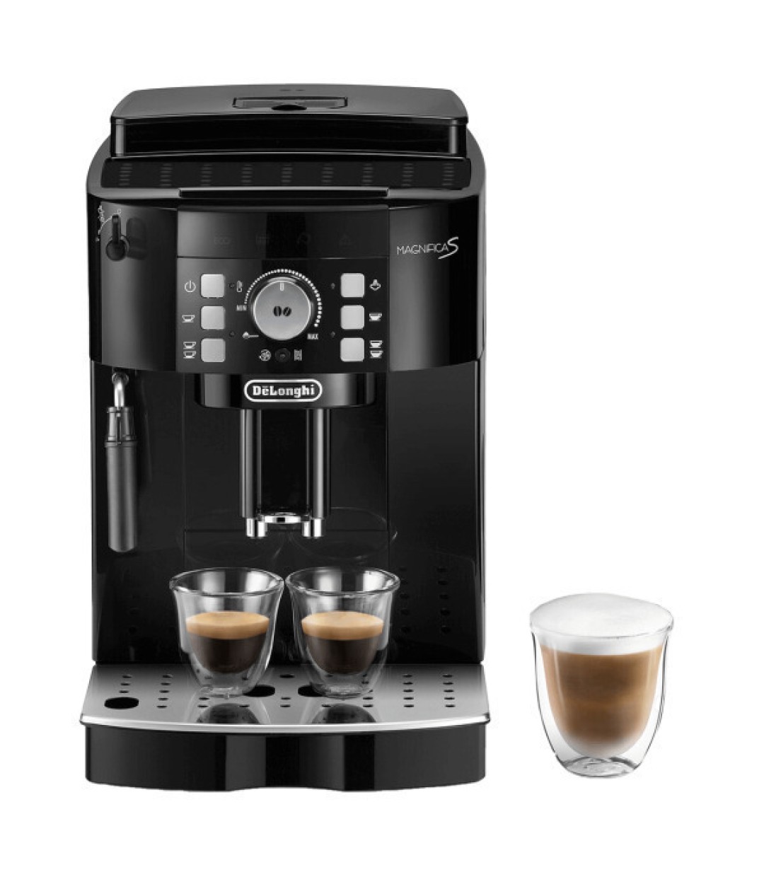 De'Longhi Magnifica S Αυτόματη Μηχανή Espresso 1450W Πίεσης 15bar με Μύλο Άλεσης Μαύρη ECAM12.123B