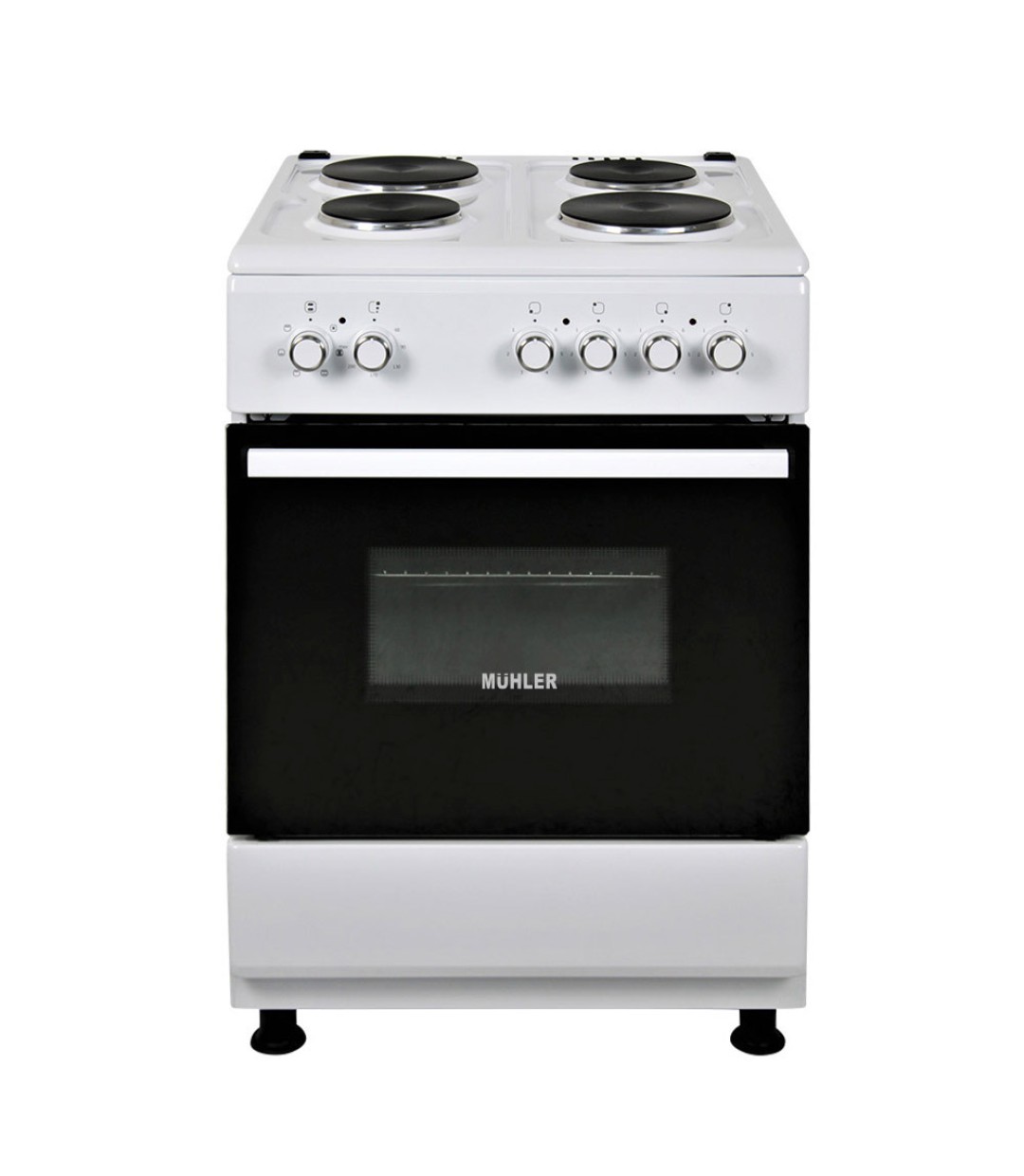 Muhler ELC-600 Ε Κουζίνα 64lt με Εμαγιέ Εστίες Π60εκ. Λευκή